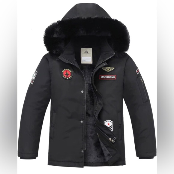 New with tags boys or girls black winter Moerdeng coat - Picture 3 of 16